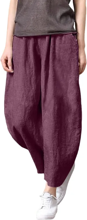 2023 Womens Lace Trim Pants Wide Straight Leg Casual Loose Pants Yoga Sweatpants Comfy High Waisted Lounge Pajama Trousers