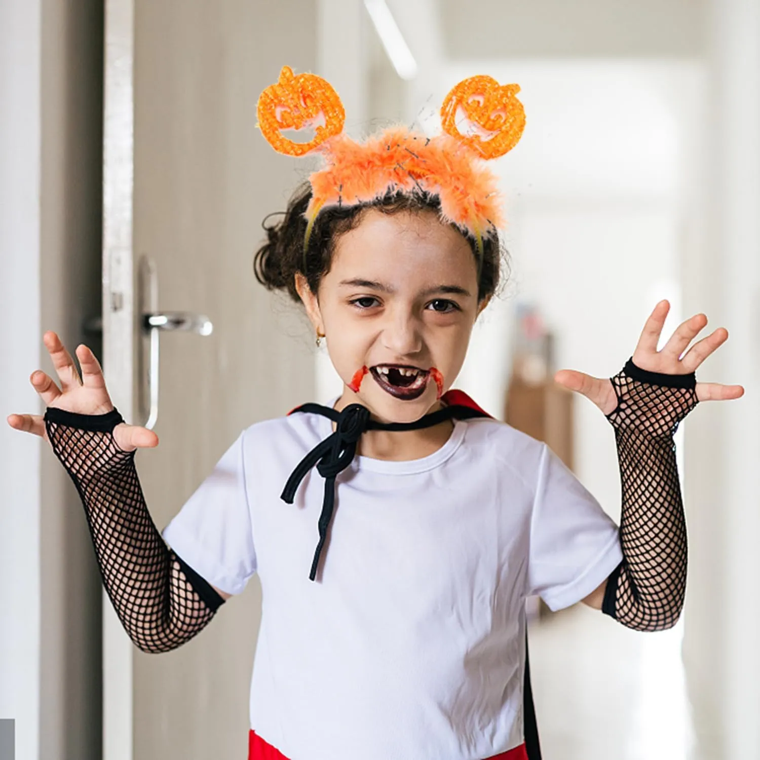 AIUPUOC Halloween Headbands Pumpkin Bow Design Hair Bands Hair Accessories for Women Headwear Cosplay Hair Decorations 1Pcs