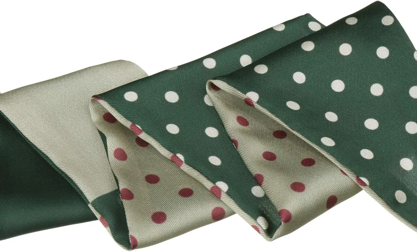 Allegra K Chic Polka Dots Women Neckerchief Skinny Scarves Hair Band Ribbon for Bag Accessory