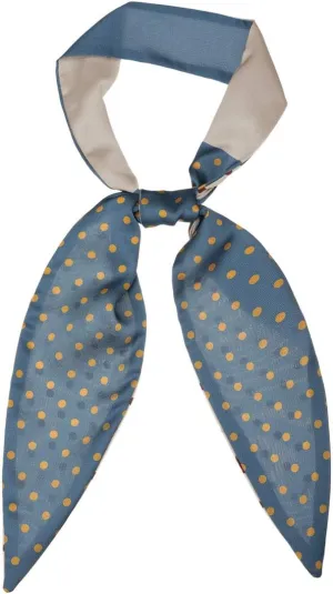 Allegra K Chic Polka Dots Women Neckerchief Skinny Scarves Hair Band Ribbon for Bag Accessory