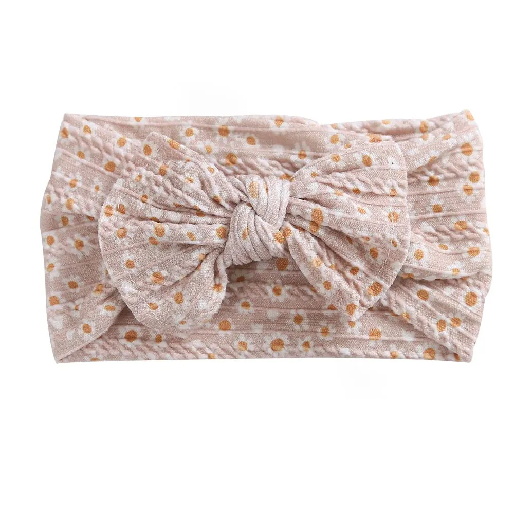 Baby Girls Soft-Elastic-Nylon-Headbands Big-Bows-Hairbands Headwraps Hair Accessories for Newborns Infants Toddlers Kids