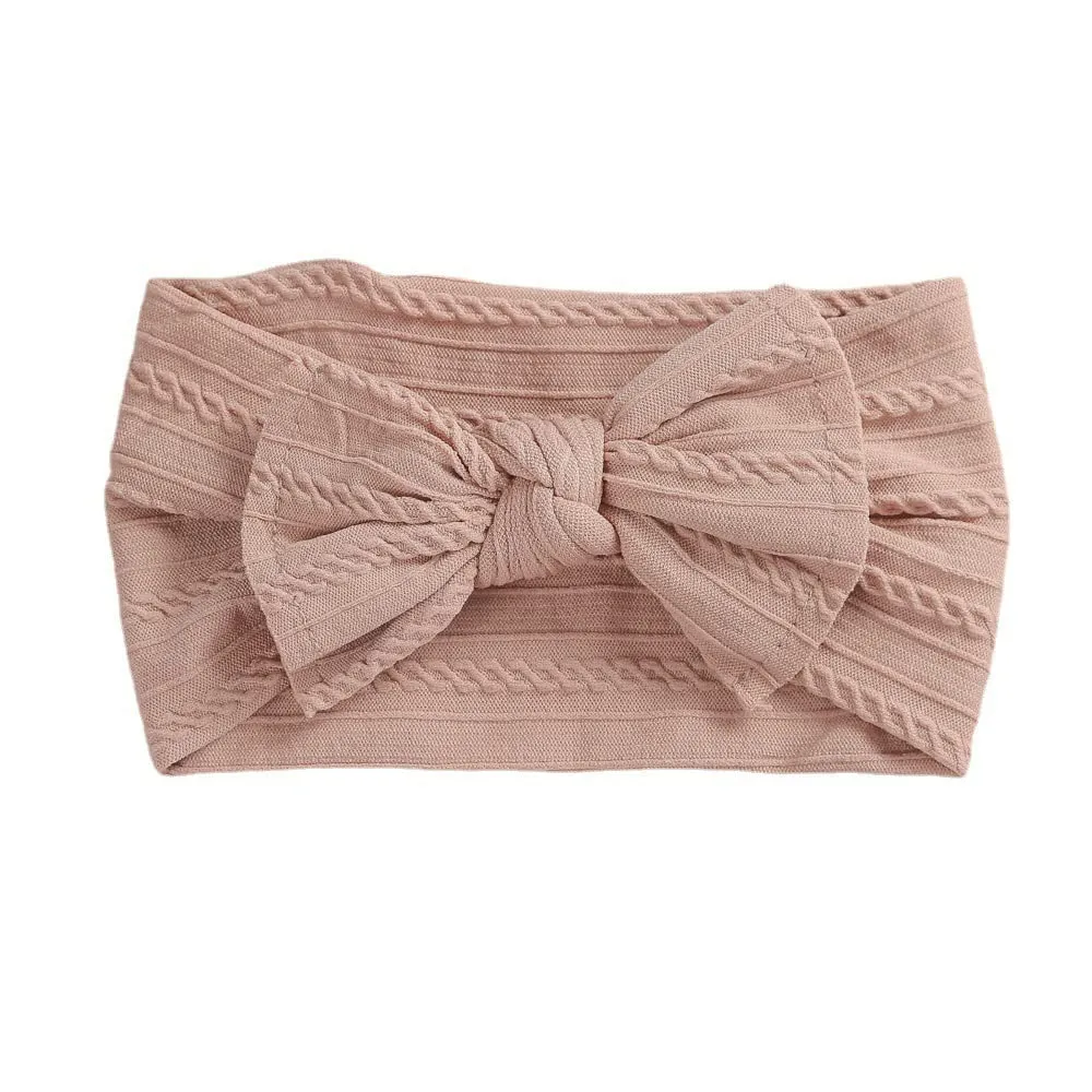 Baby Girls Soft-Elastic-Nylon-Headbands Big-Bows-Hairbands Headwraps Hair Accessories for Newborns Infants Toddlers Kids