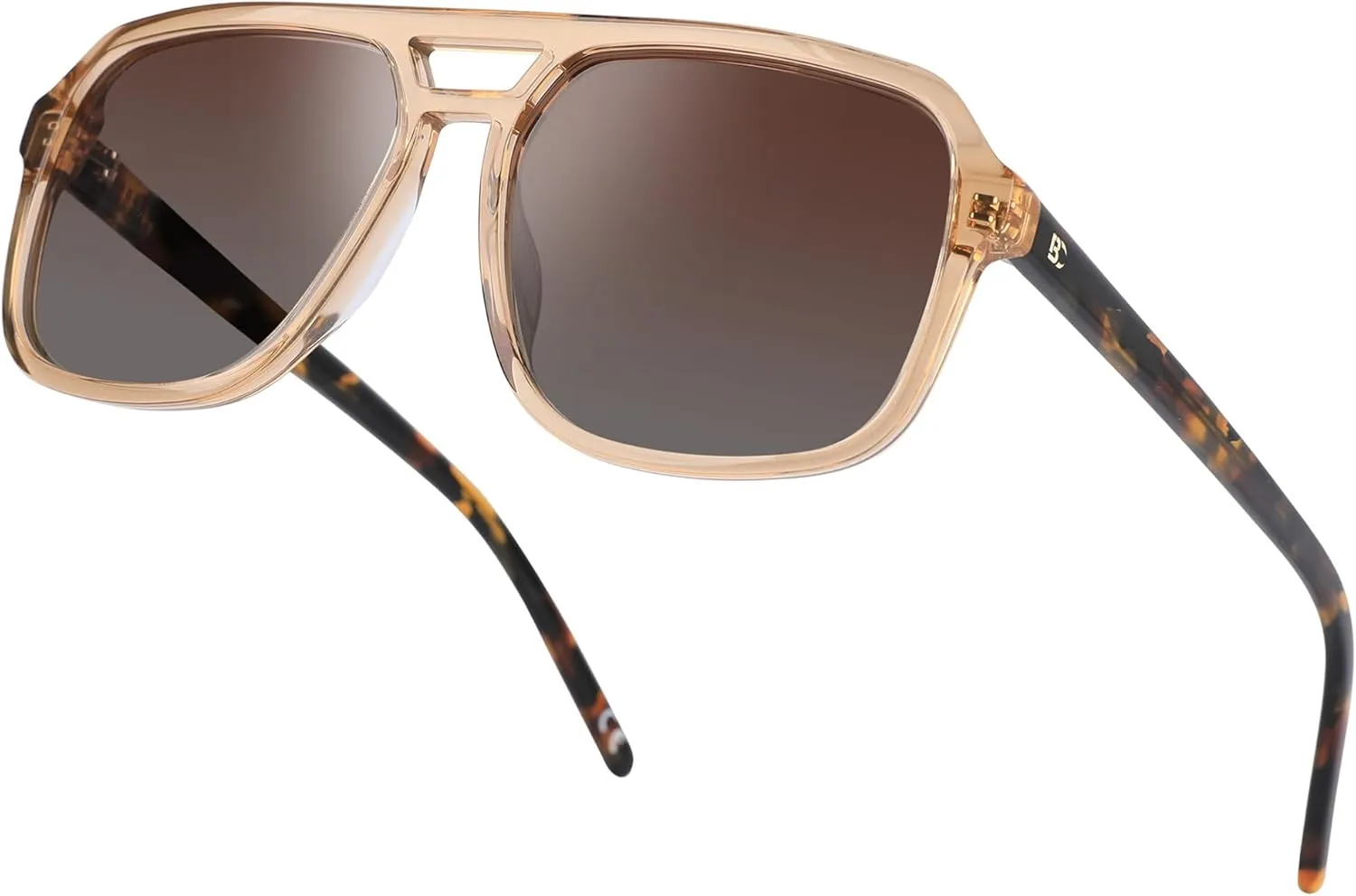 BIRCEN Women Polarized Acetate Sunglasses: Fashion Square Aviator Shades UV Protection for Trendy Laides Travel Beach Outdoor