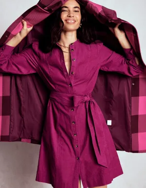 Bre Cord Short Dress-Rich Magenta