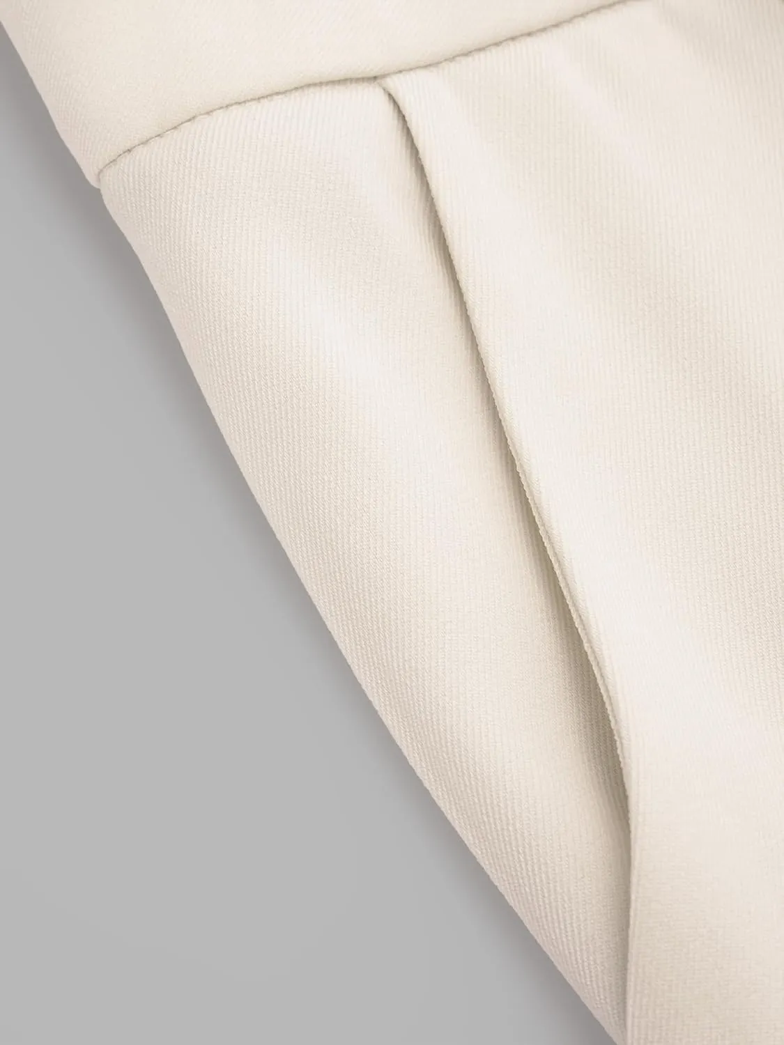 CIDER High Waist Solid Tapered Trousers with Belt