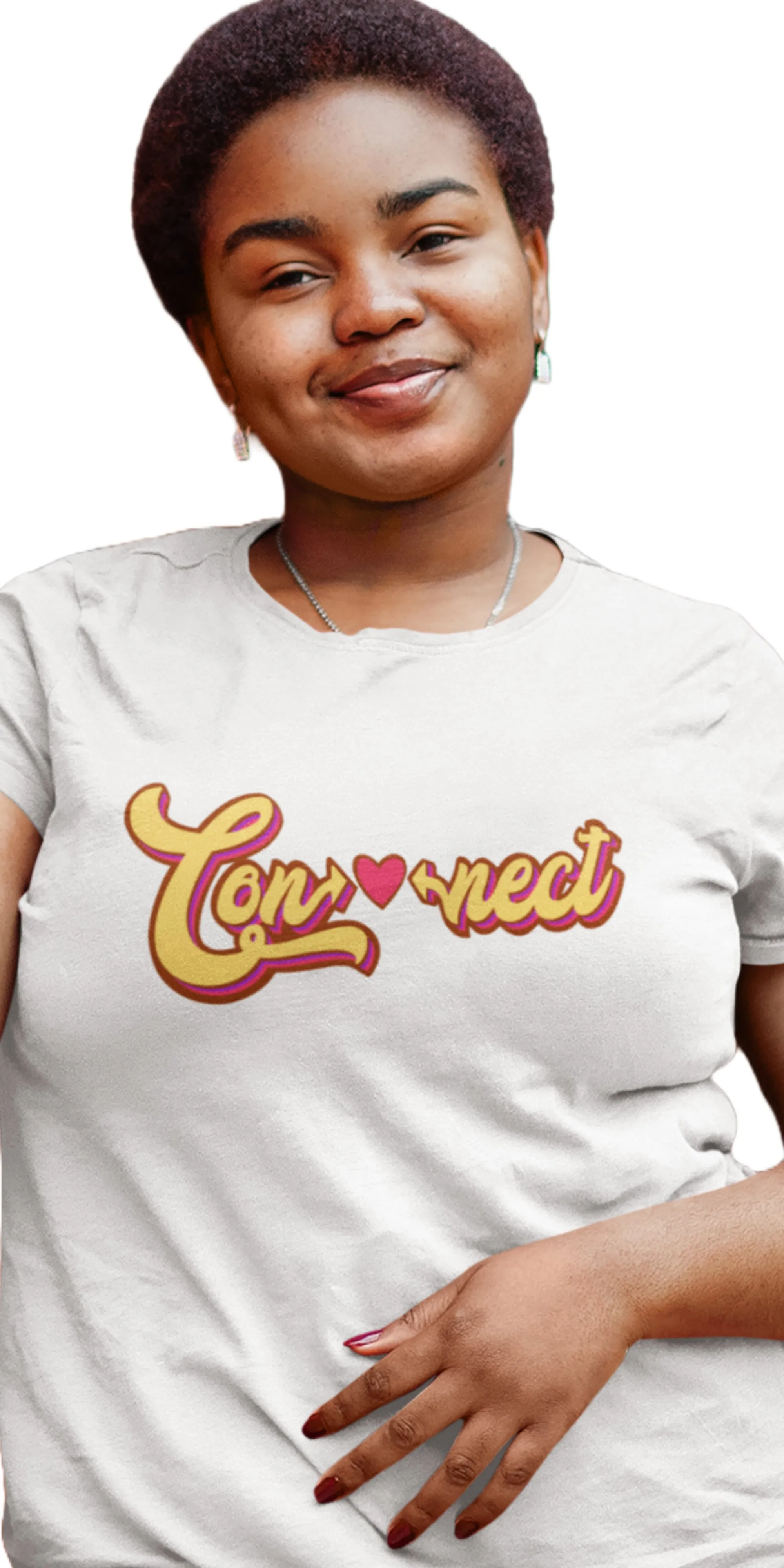 Connect Hearts Vintage Women's Graphic Tee