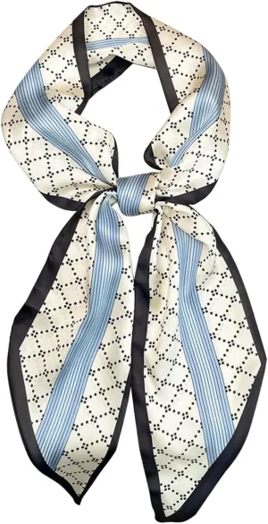 Dailyacc Hair Scarf for Women Fashion Silky Satin Headscarf Wrap Breathable Lightweight Neck Scarves For Handbag Accessories
