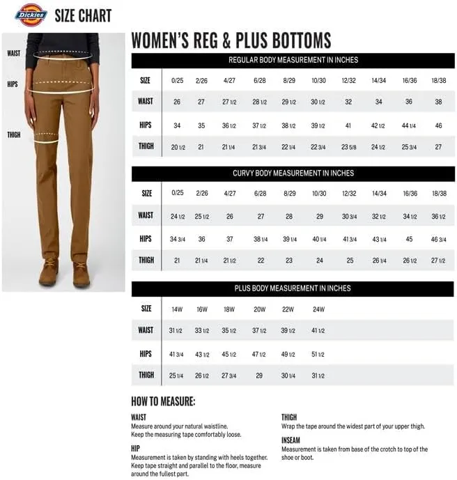 Dickies Women's Flat Front Stretch Cotton Blend Pants