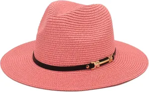 Fedora Hat Men Panama Jazz Hat Women Classic Fashion Hat Short Brim Vintage Fedora Hat Band Church Cap