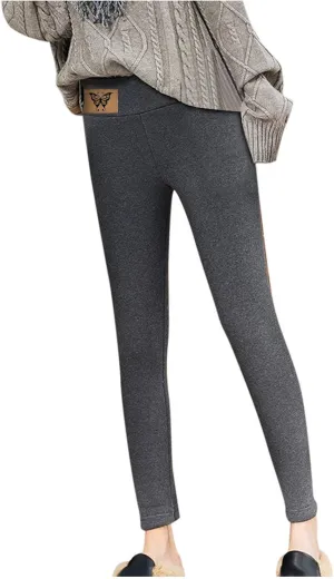 Fleece Lined Leggings for Women Thermal Tights High Waisted Soft Warm Sherpa Lined Lounge Winter Yoga Pants
