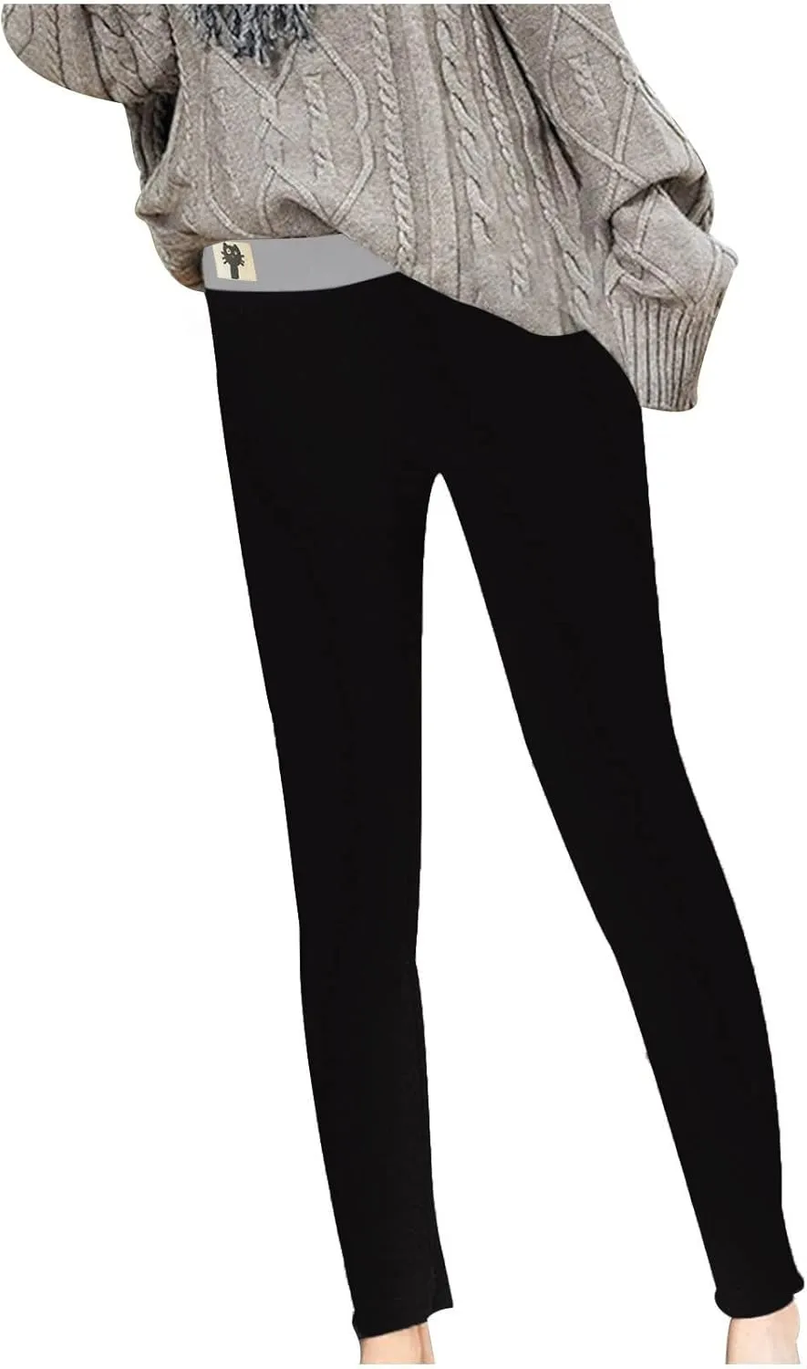 Fleece Lined Leggings for Women Thermal Tights High Waisted Soft Warm Sherpa Lined Lounge Winter Yoga Pants