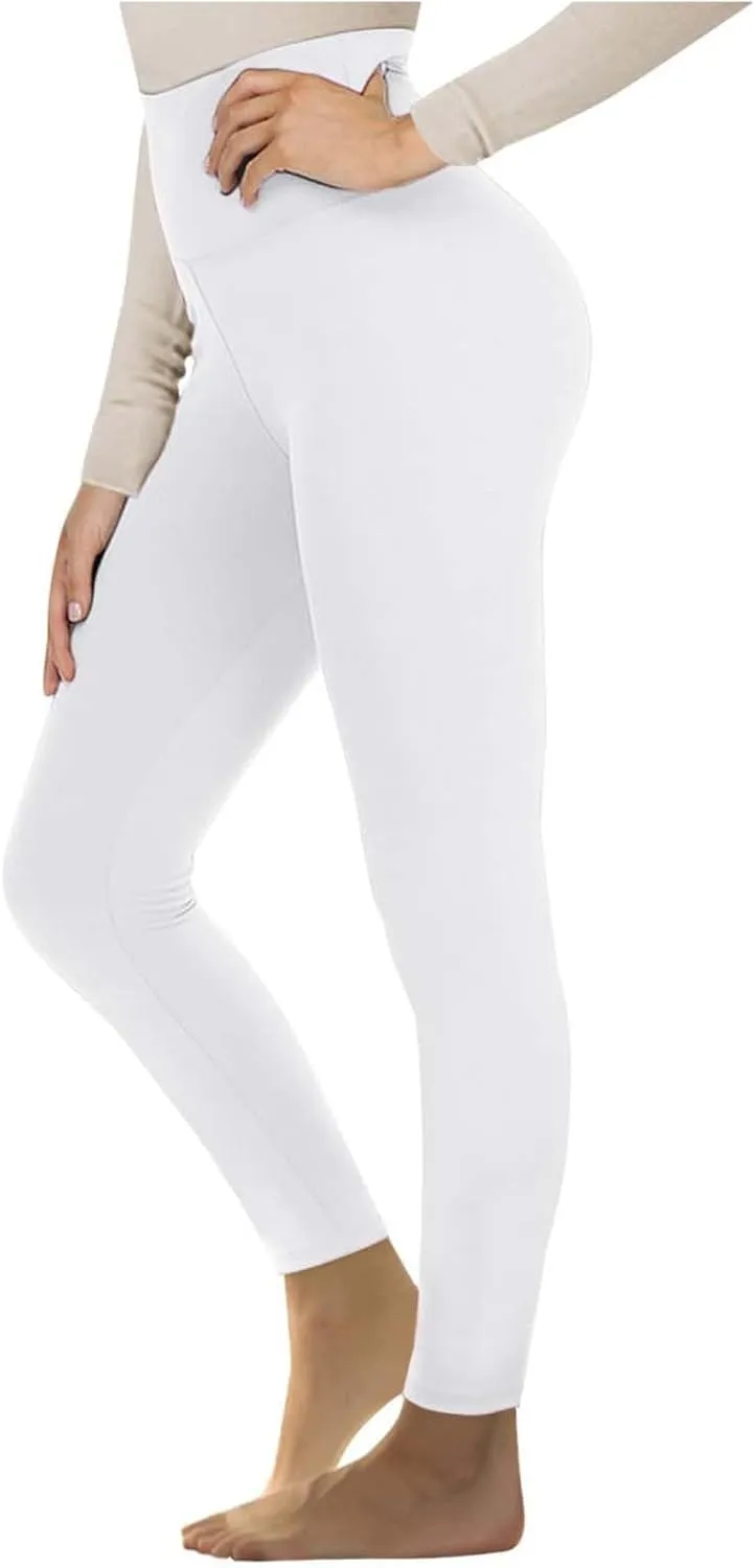 Fleece Lined Leggings for Women Thermal Tights High Waisted Soft Warm Sherpa Lined Lounge Winter Yoga Pants