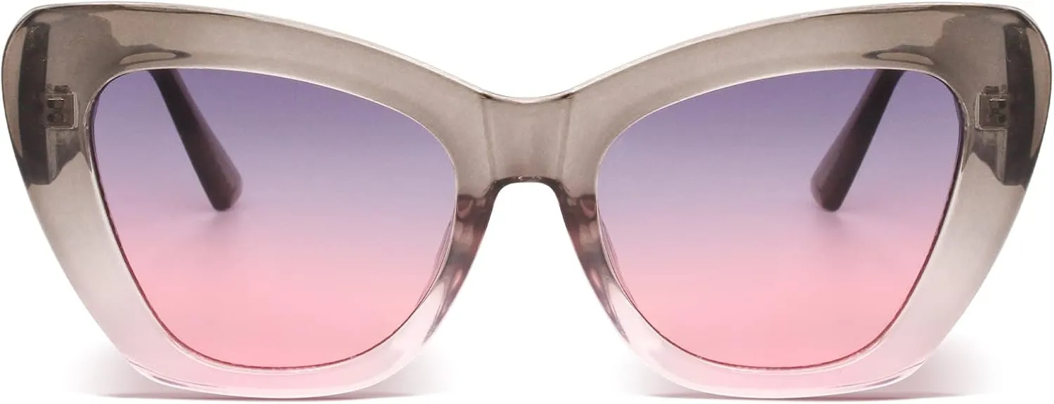 Freckles Mark Trendy Designer Sunglasses Womens Cute Fashion Square Cat Eye Sun Glasses