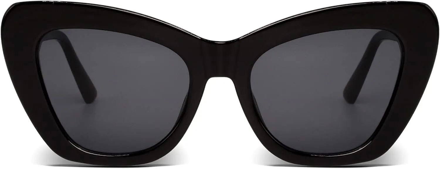 Freckles Mark Trendy Designer Sunglasses Womens Cute Fashion Square Cat Eye Sun Glasses