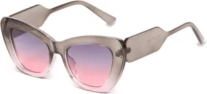 Freckles Mark Trendy Designer Sunglasses Womens Cute Fashion Square Cat Eye Sun Glasses