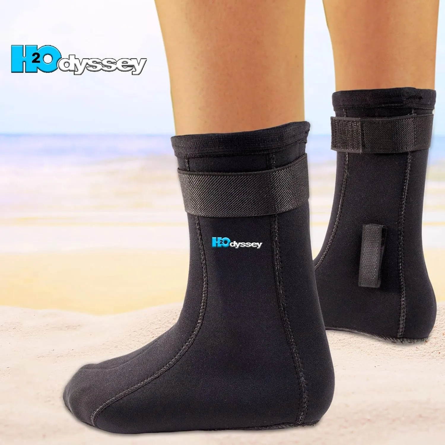 H2ODYSSEY 3mm Neoprene Sock - Extra High Ankle & Traction Sole