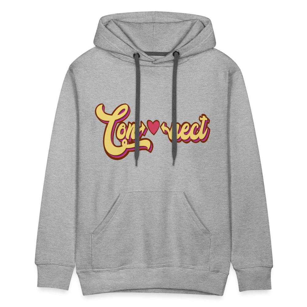 Heartfelt Connection Grey Unisex Hoodie