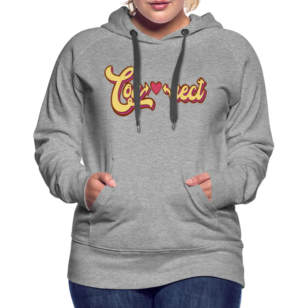 Heartfelt Connection Grey Women??s Hoodie
