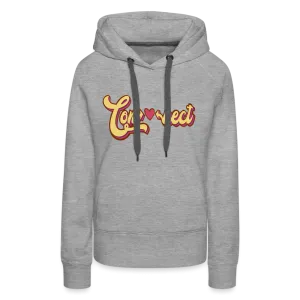 Heartfelt Connection Grey Women??s Hoodie