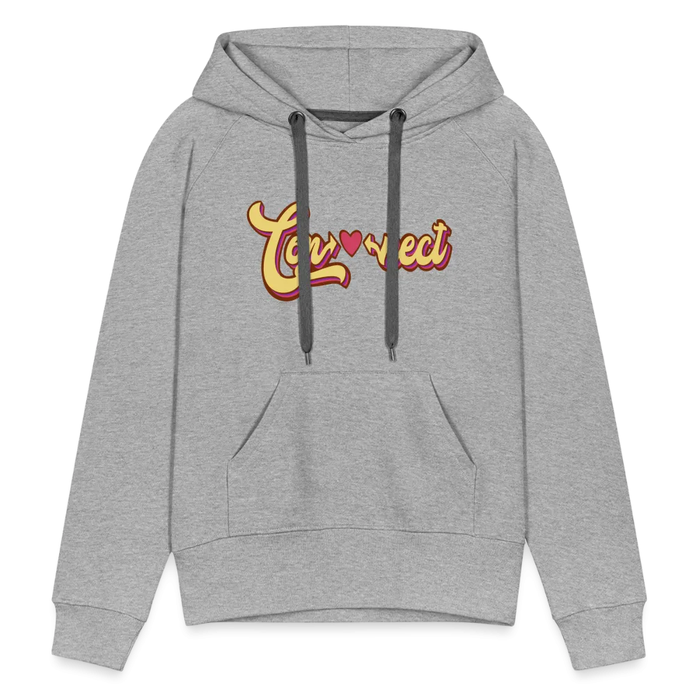 Heartfelt Connection Grey Women??s Hoodie
