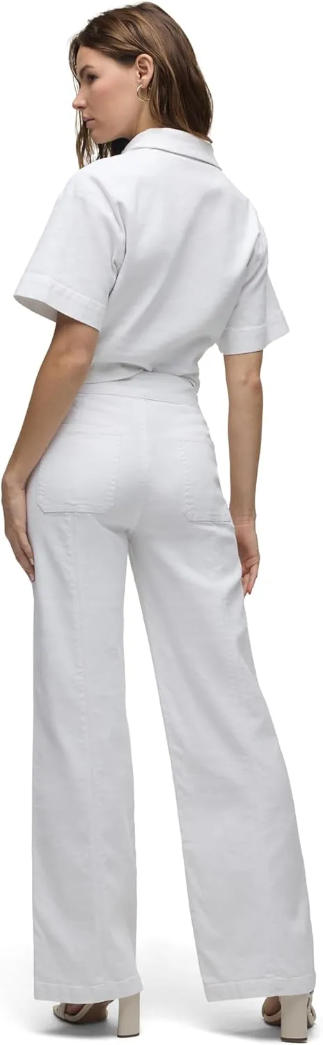 HUDSON Women's Tie Waist Wide Leg Trouser