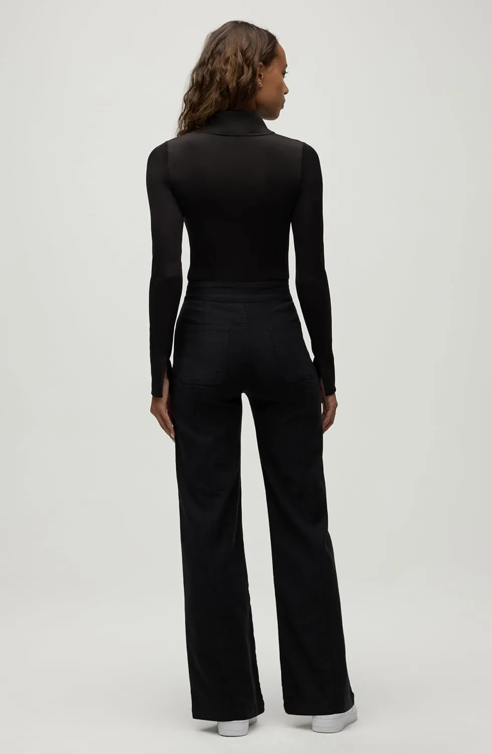 HUDSON Women's Tie Waist Wide Leg Trouser