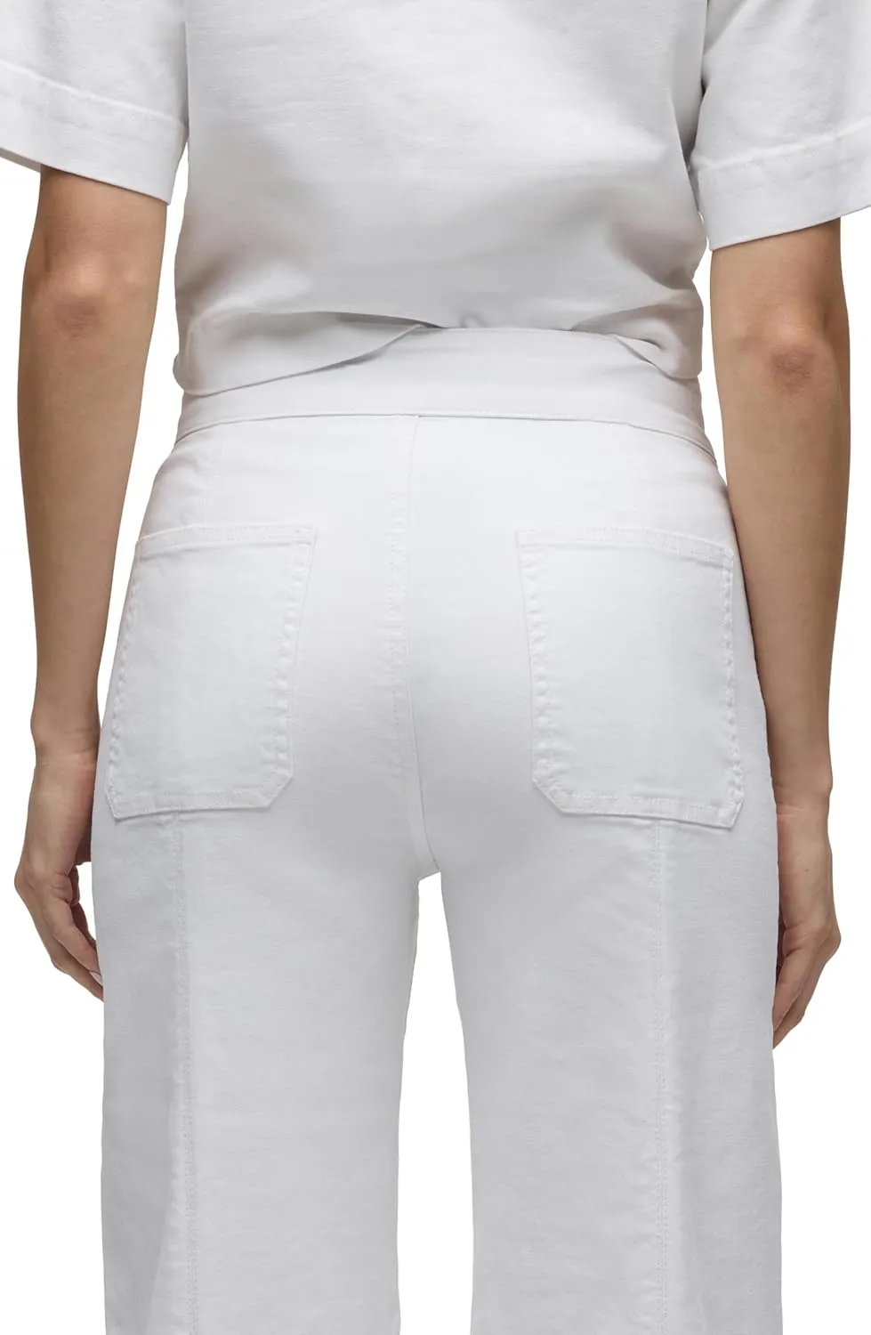 HUDSON Women's Tie Waist Wide Leg Trouser