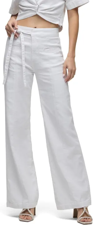 HUDSON Women's Tie Waist Wide Leg Trouser