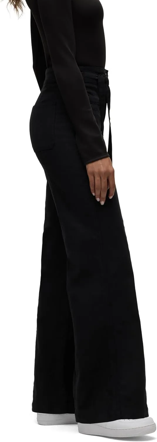 HUDSON Women's Tie Waist Wide Leg Trouser