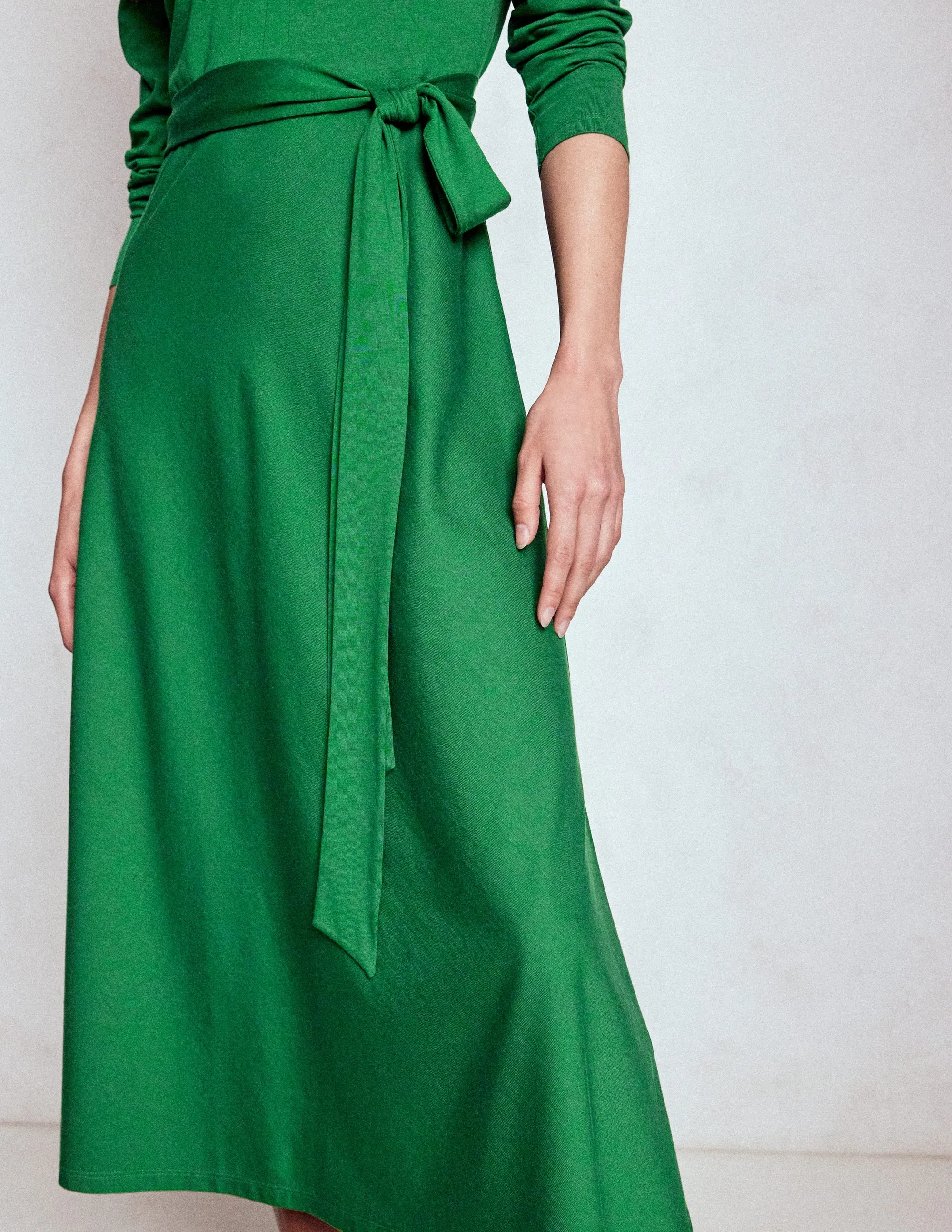 Imogen Collared Jersey Dress-Eden