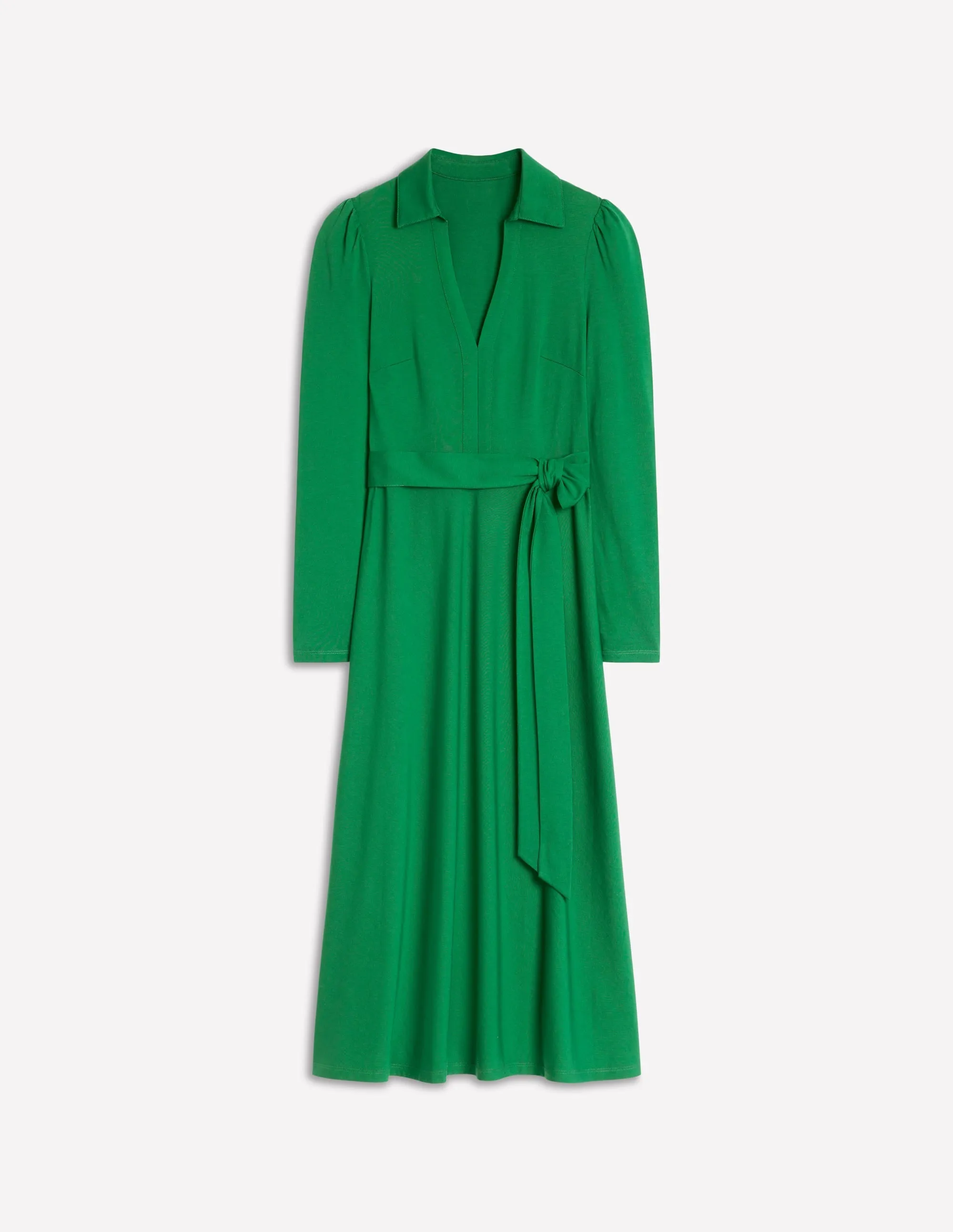 Imogen Collared Jersey Dress-Eden