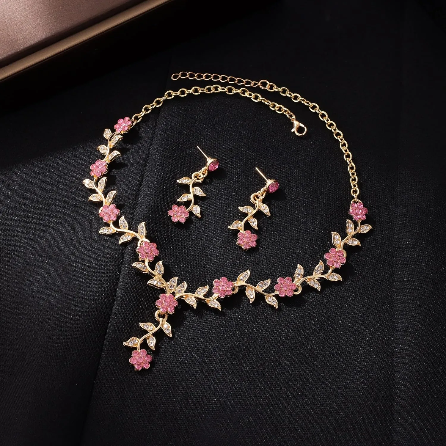 Kamirola Tiaras and Crowns for Women,Tiaras Earrings Necklace, Crystal Bridal Jewelry Set (TR48)