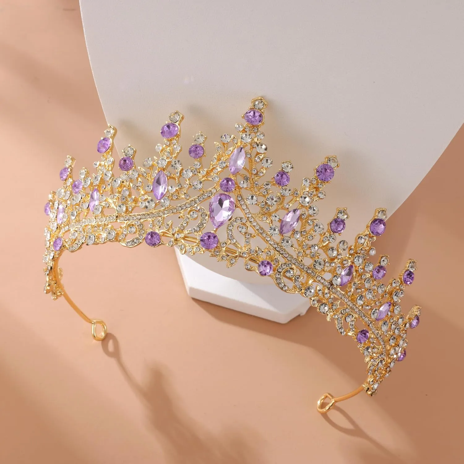 Kamirola Tiaras and Crowns for Women,Tiaras Earrings Necklace, Crystal Bridal Jewelry Set (TR48)