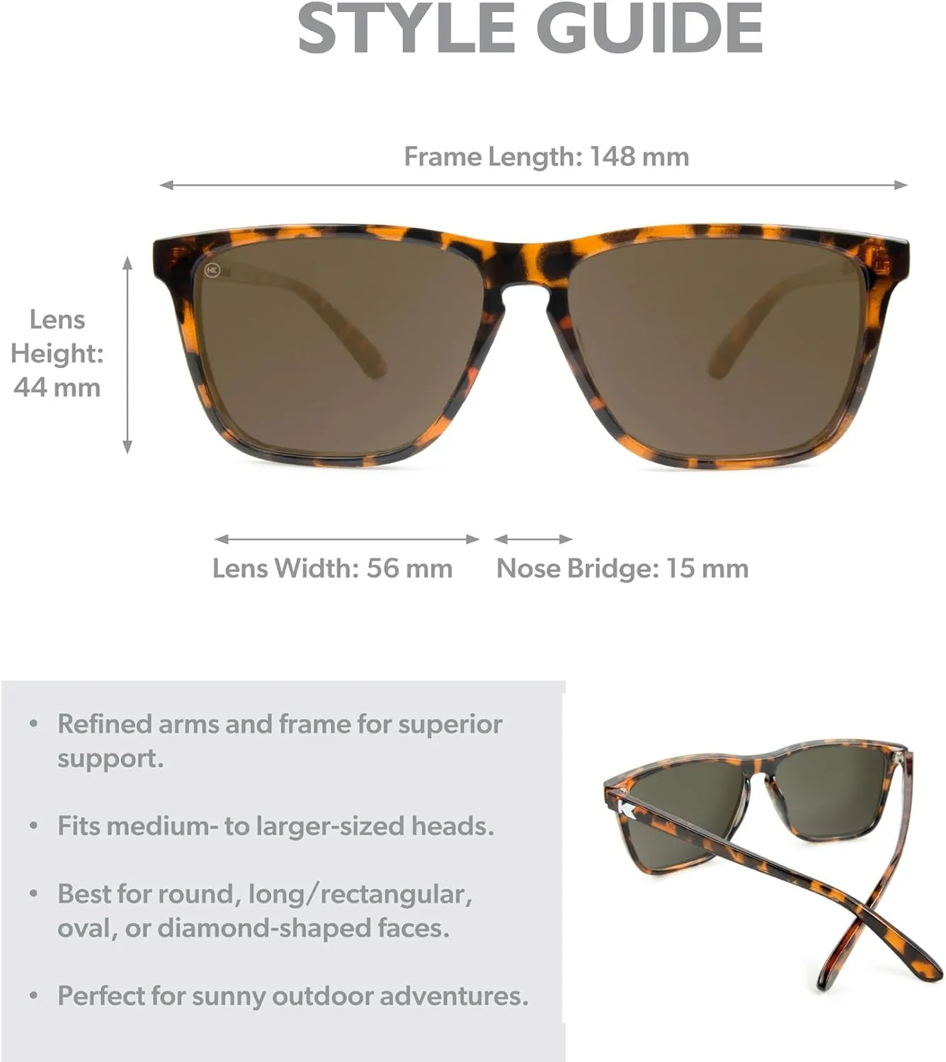 Knockaround Fast Lanes and Sport Polarized Sunglasses for Men & Women - Impact Resistant Lenses & Full UV400 Protection
