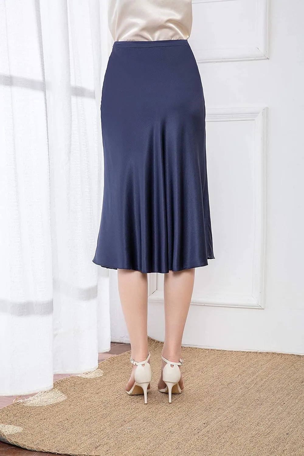 LEPTON 100% Mulberry Silk Women Skirt