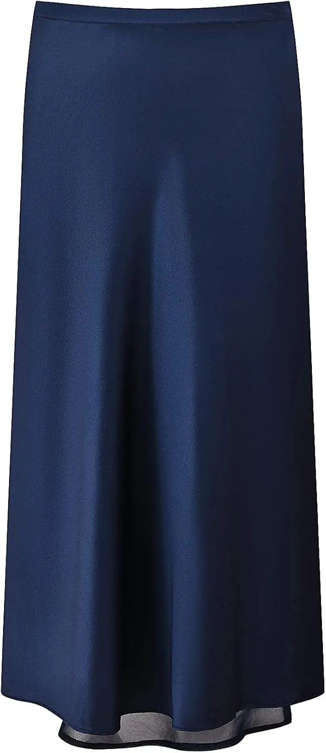 LEPTON 100% Mulberry Silk Women Skirt