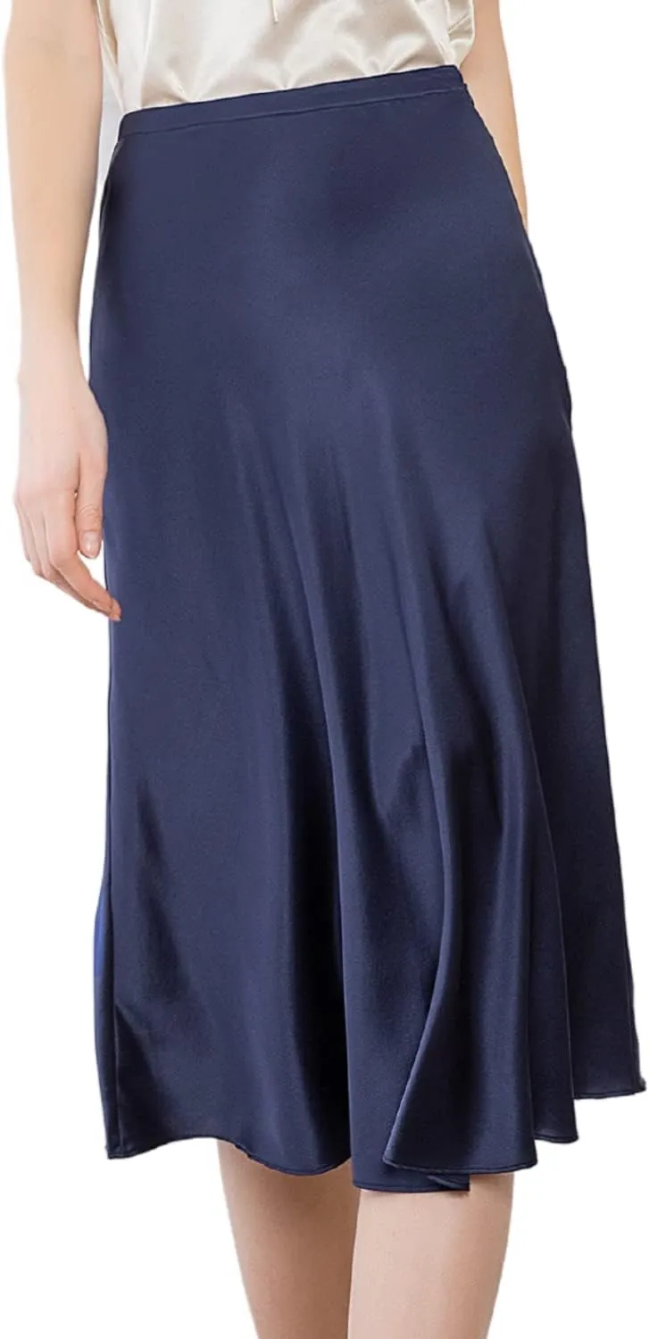 LEPTON 100% Mulberry Silk Women Skirt