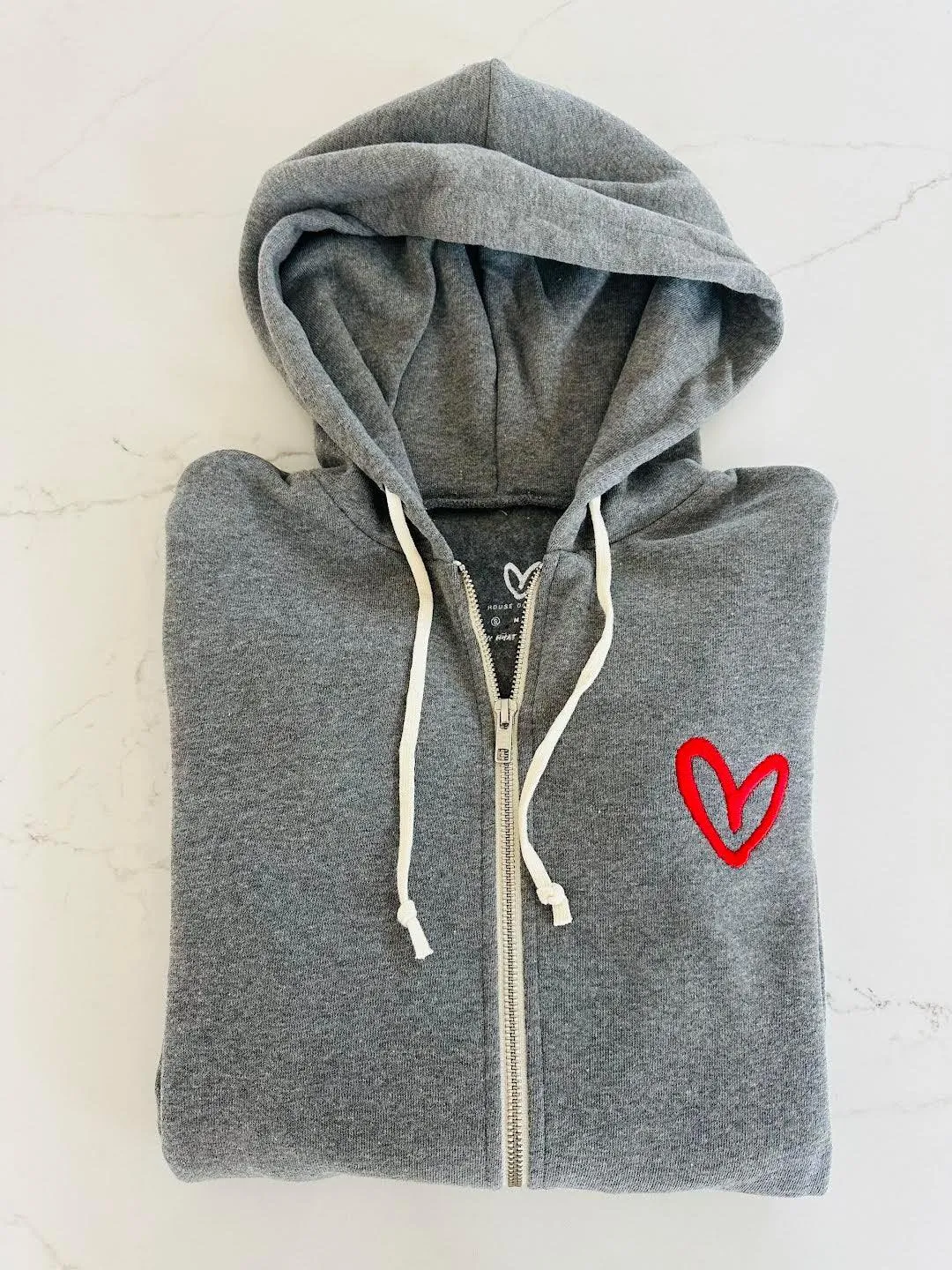 Live What You Love Zip Hoodie (Heather Grey)