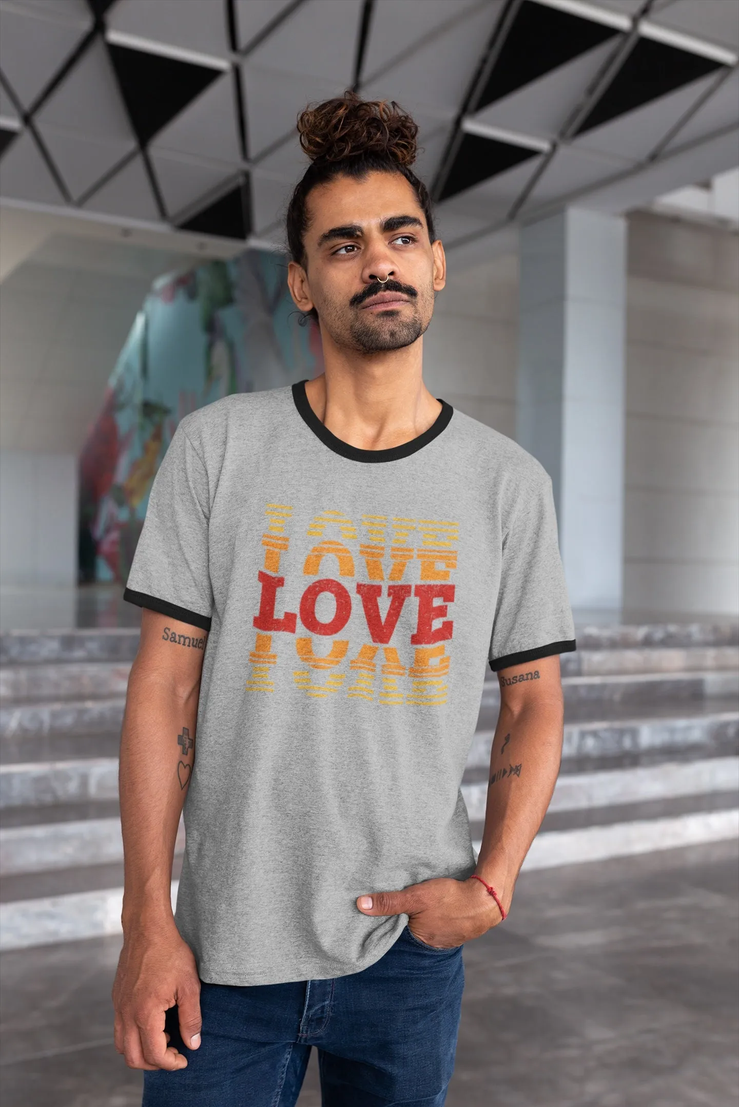 Love Love Love Vintage Ringer Tee