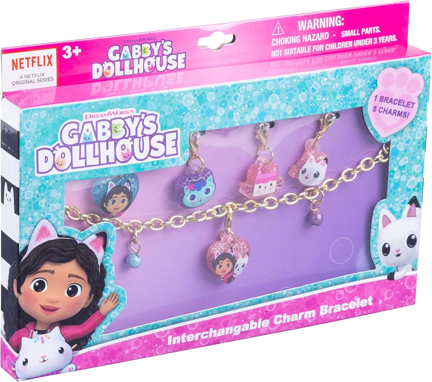 LUV HER Girls Add A Charm Toy Bracelet and Costume Jewelry Box Set - Ages 3 