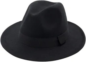 Men Women Vintage Wide Hat with Belt Buckle Adjustable Hats Fedora Hat with Belt Buckle Wide Brim Hats