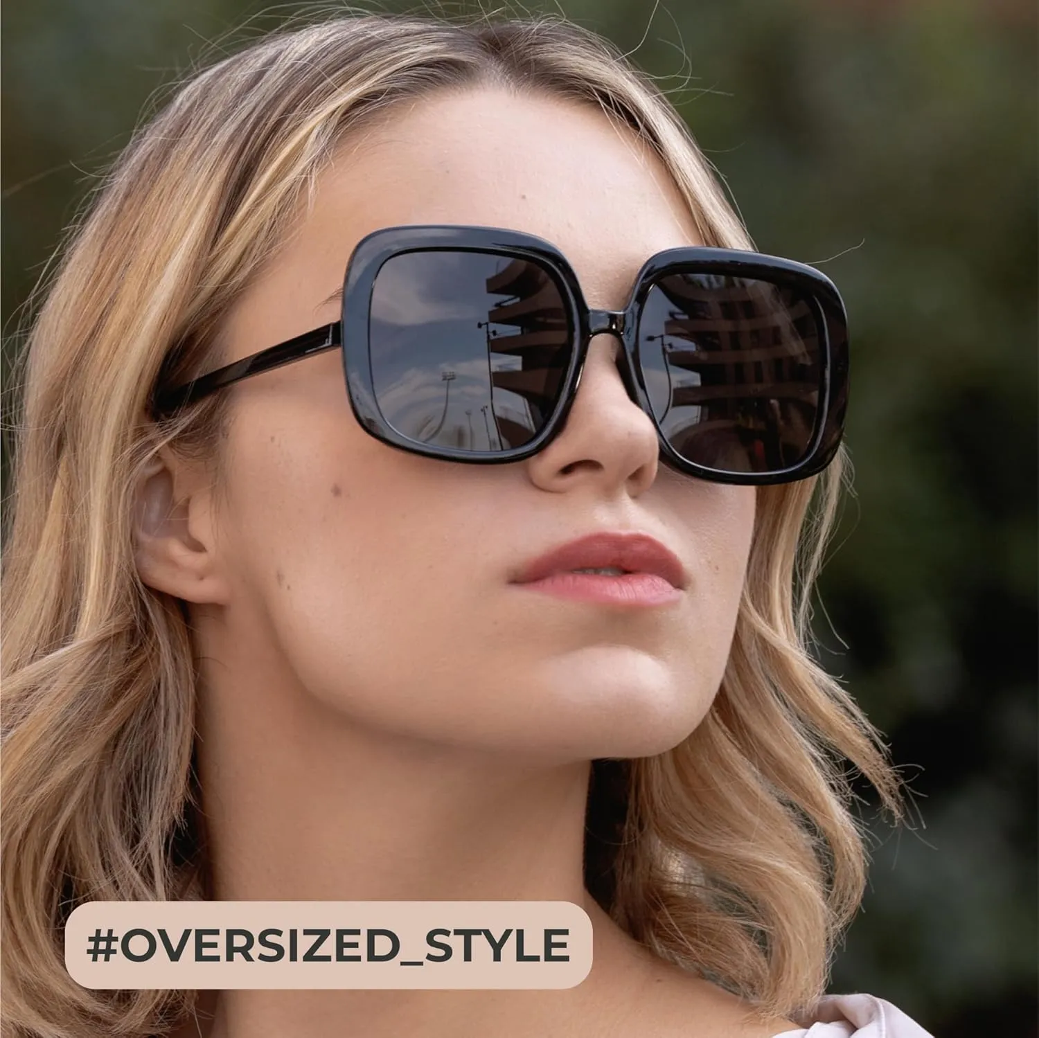 miyya Oversized Polarized Sunglasses Women, Trendy Retro Sun Glasses for Women 2025, Oversized Shades