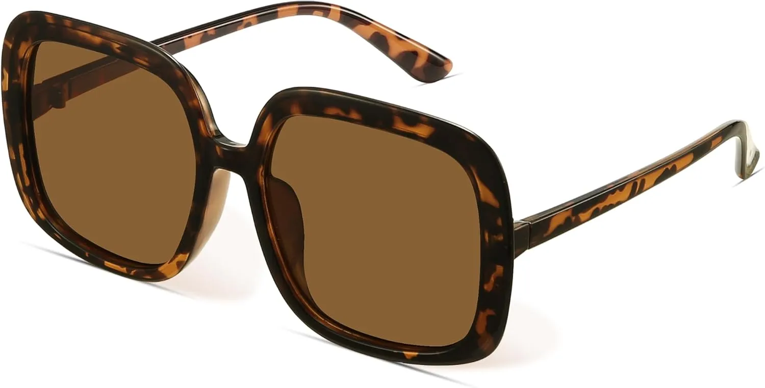 miyya Oversized Polarized Sunglasses Women, Trendy Retro Sun Glasses for Women 2025, Oversized Shades