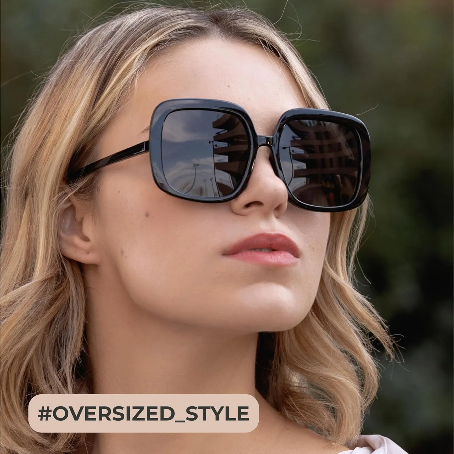 miyya Oversized Polarized Sunglasses Women, Trendy Retro Sun Glasses for Women 2025, Oversized Shades