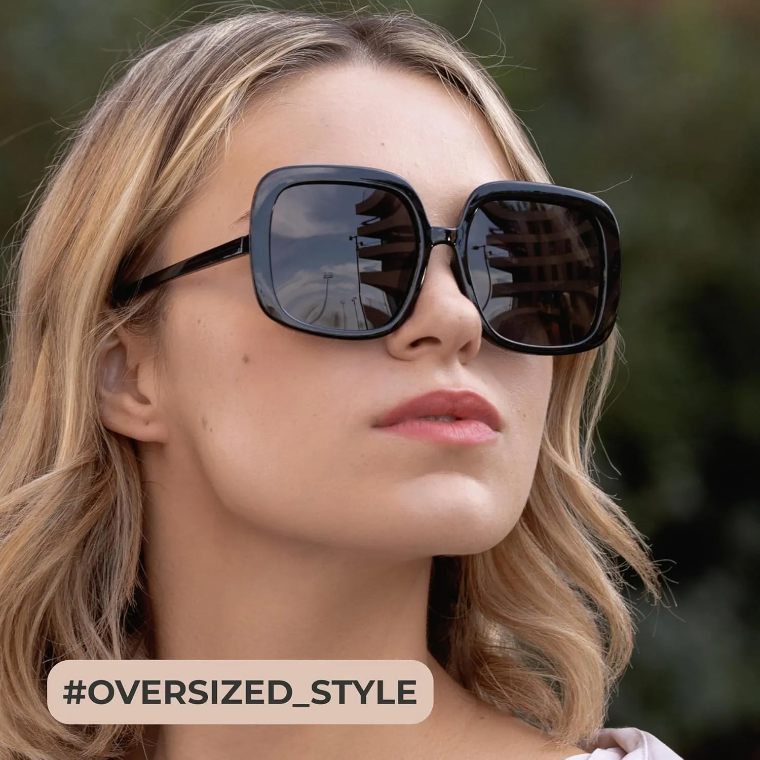 miyya Oversized Polarized Sunglasses Women, Trendy Retro Sun Glasses for Women 2025, Oversized Shades