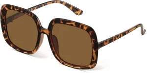 miyya Oversized Polarized Sunglasses Women, Trendy Retro Sun Glasses for Women 2025, Oversized Shades