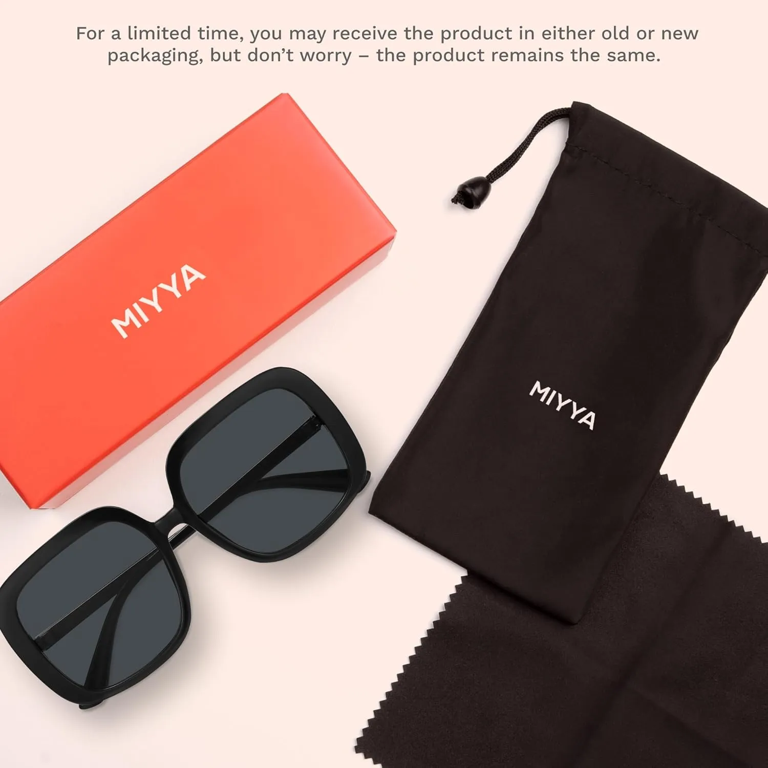 miyya Oversized Polarized Sunglasses Women, Trendy Retro Sun Glasses for Women 2025, Oversized Shades