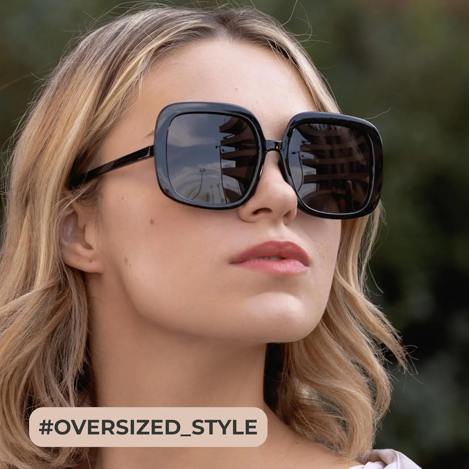 miyya Oversized Polarized Sunglasses Women, Trendy Retro Sun Glasses for Women 2025, Oversized Shades