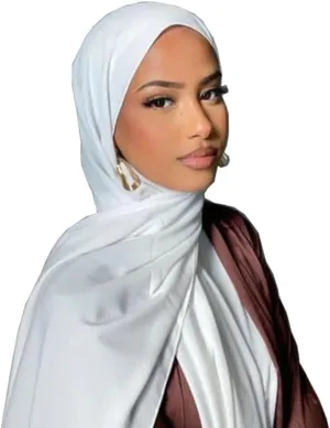 Muslim Hijabs for Women Scarf Large Headscarf Stretch Tie Headband Soft Turban Head Wraps Plain Shawls