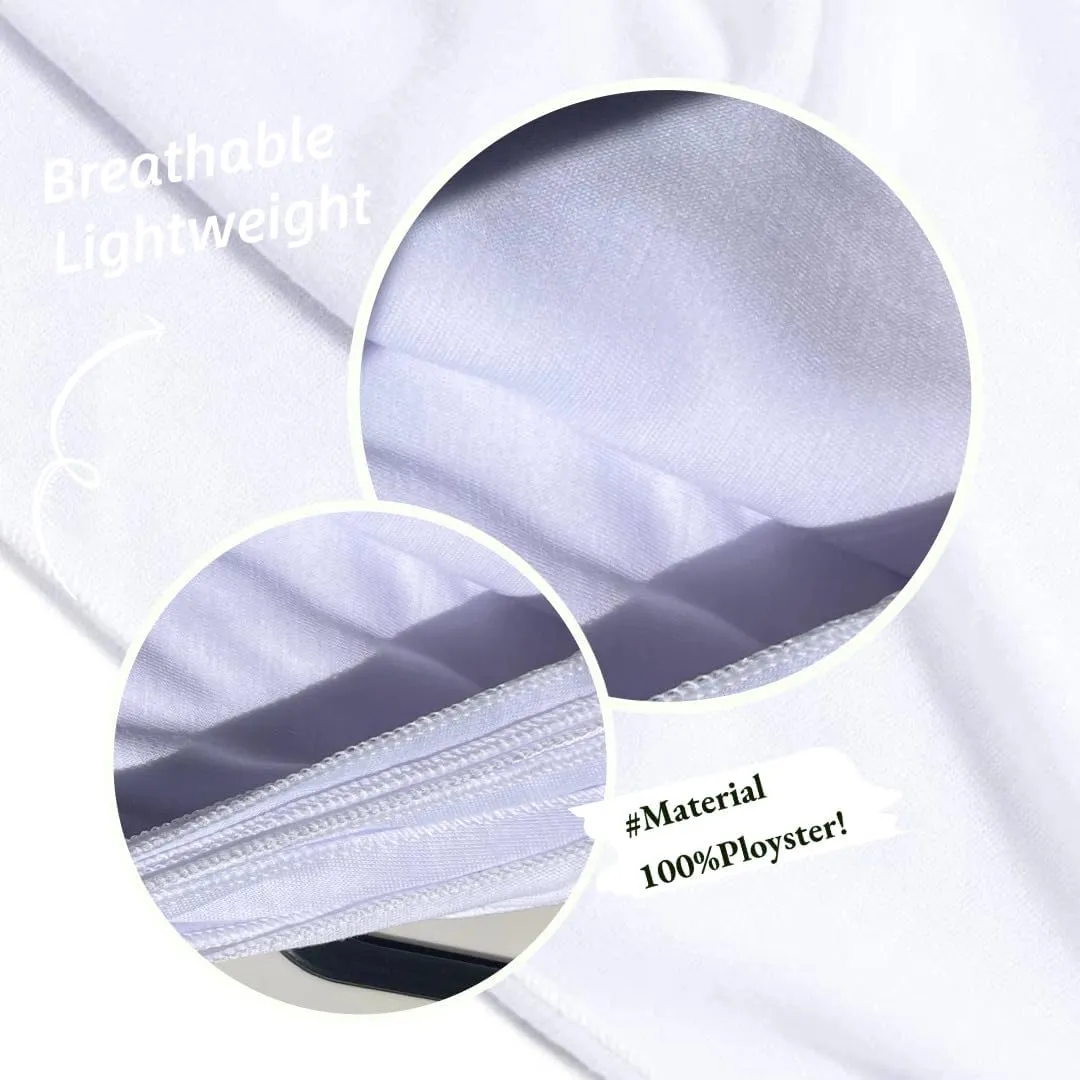 Muslim Hijabs for Women Scarf Large Headscarf Stretch Tie Headband Soft Turban Head Wraps Plain Shawls